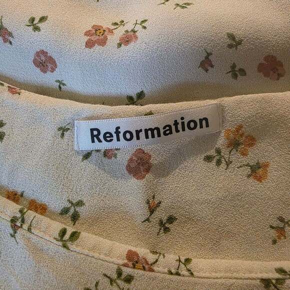 Reformation Atticus Floral Spaghetti Strap Tank Top Medium - Picture 2 of 3